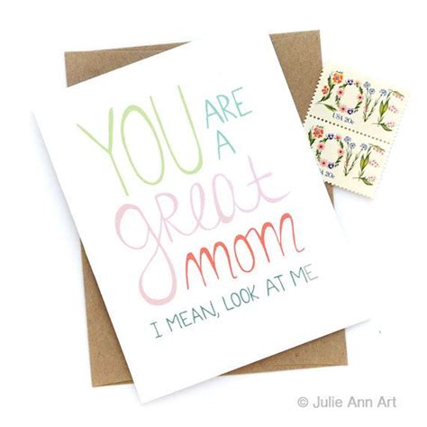 Snarky Mom Card Mothers Day Card Mom Birthday Card Funny Mom Birthday