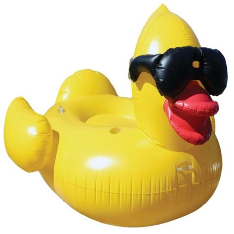Game 5007 Giant Derby Duck Pump Inflatable Pool Float 300 Pound