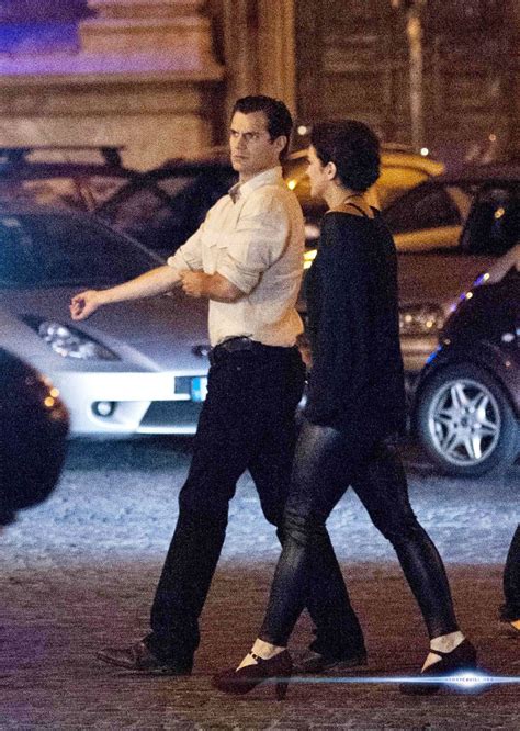 The witcher star was once engaged to. Henry Cavill and Gina Carano out in Rome http://www ...