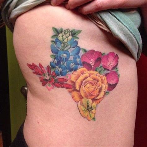 Beautiful Texas Wildflower Tattoo By El Sando At Dovetail Tatoo Austin