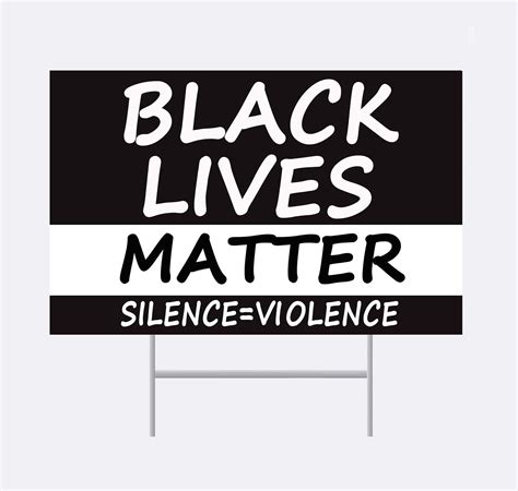 Anatyu 1 Pack Black Lives Matter Yard Sign 18 X 12