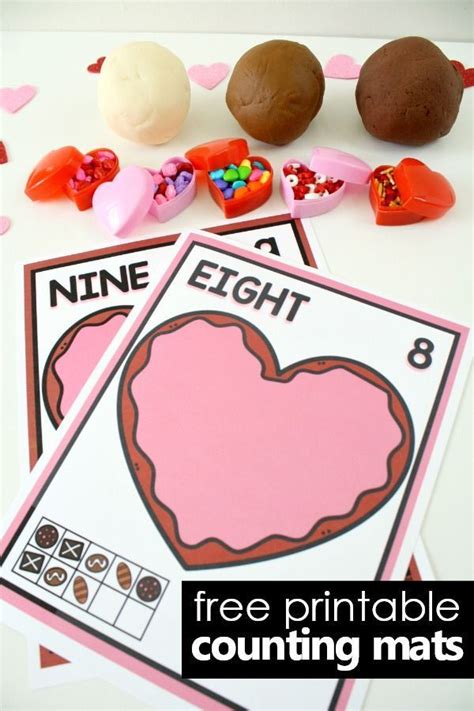 Chocolate Heart Valentine Play Dough Mats Fantastic Fun And Learning