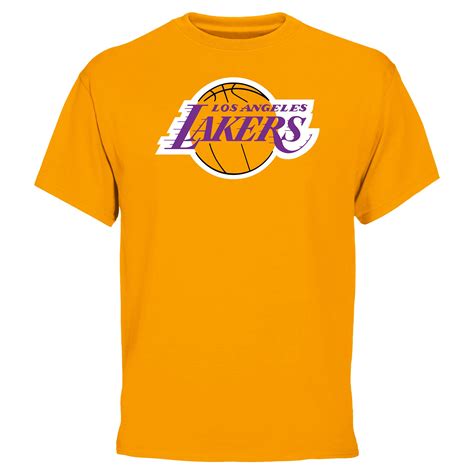 Los Angeles Lakers Gold Primary Logo T Shirt