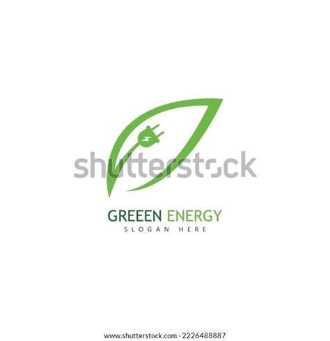 Eco Green Energy Logo Design Template Stock Vector Royalty Free