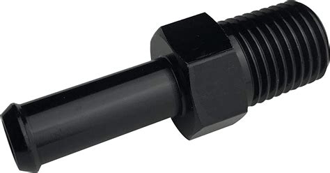 Buy 14 Npt Male To 6an 38 Hose Barb Fuel Fitting Aluminum Adapter Straight Black Online At