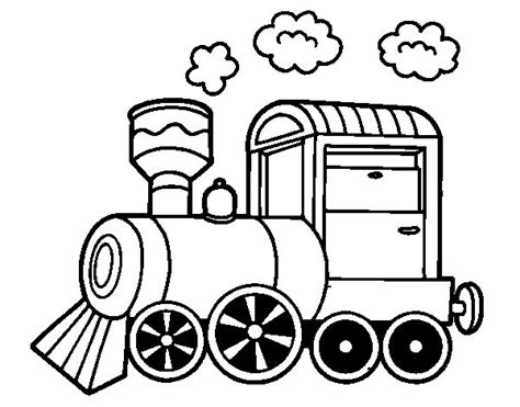 Color in this picture of a steam locomotive and others with our library of online coloring pages. Steam locomotive coloring page - Coloringcrew.com