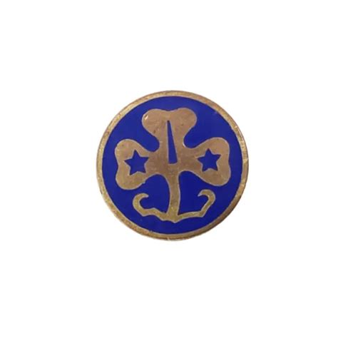 Vintage Girl Scouts Trefoil Pin World Association Of Girl Guides Wagggs
