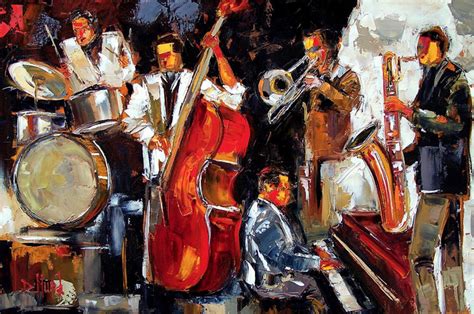 Contemporary Artists Of Texas Abstract Jazz Painting Music Paintings