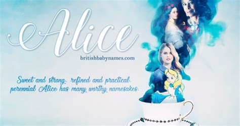 Name Of The Week Alice British Baby Names