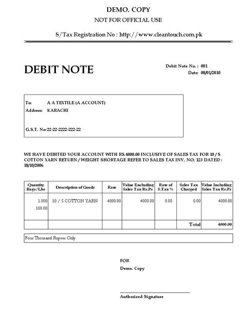 Perbedaan Debit Note Dengan Invoice Simple Imagesee