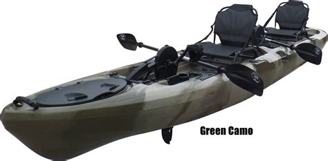 Bkc Pk14 14 Tandem Sit On Top Pedal Drive Kayak W Rudder System 2