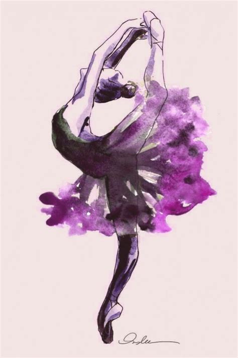 Purple Ballerina Dancing Drawings Ballerina Art Dancing Drawings