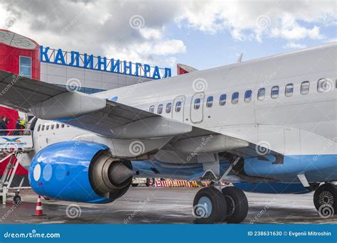 Khrabrovo Airport Kaliningrad Editorial Image Image Of Plane