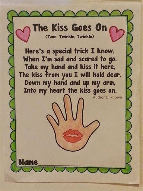 Sign in | The kissing hand, Kissing hand preschool, Kissing hand activities
