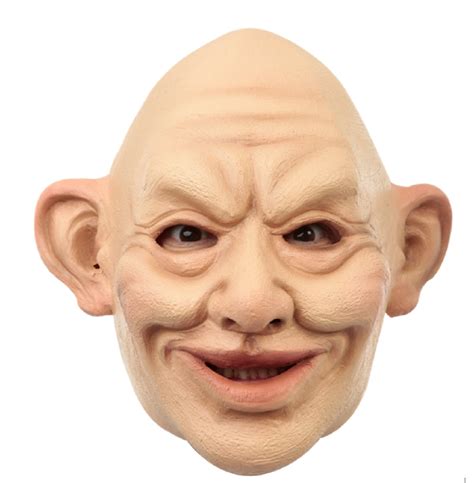 Funny Bert Bald Man Adult Latex Mask Old Grandpa Wrinkled Halloween
