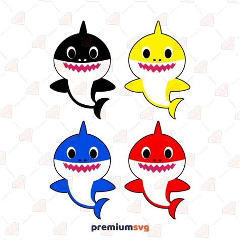 Baby Shark Bundle Svg Cut Files Premiumsvg