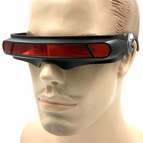 Red Space Robot Alien Party Futuristic Shield Sun Glasses X Men Cyclops