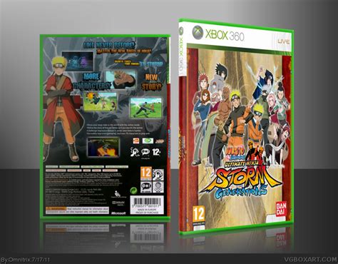 Naruto Shippuden Ultimate Ninja Storm Generations Xbox 360 Box Art Cover By Omnitrix