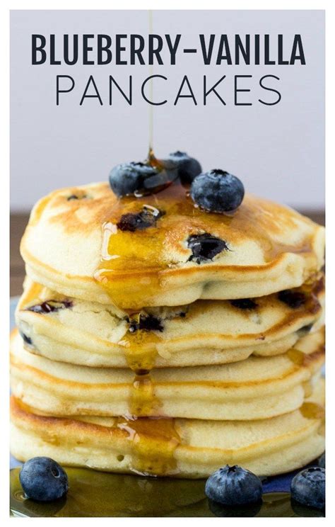 This Recipe For Fluffy Blueberry Pancakes Uses Vanilla Creamer To Give