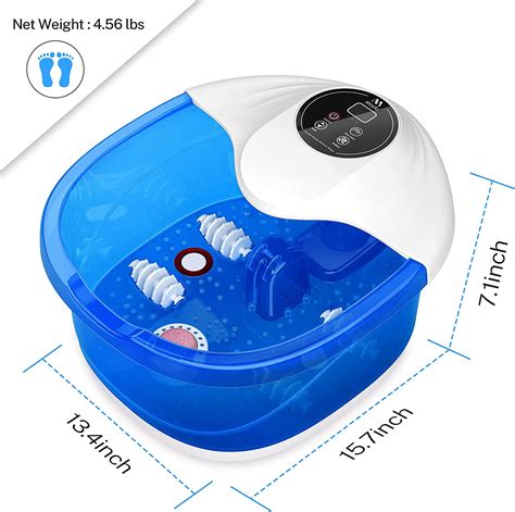 Buy Foot Bath Misiki Foot Spa Massager With Heat Bubbles Vibration And Temperature Control