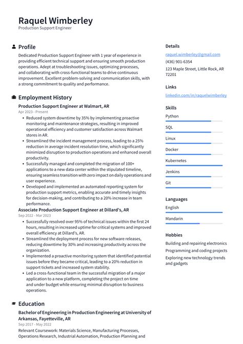 Top 18 Production Support Engineer Resume Objective Examples