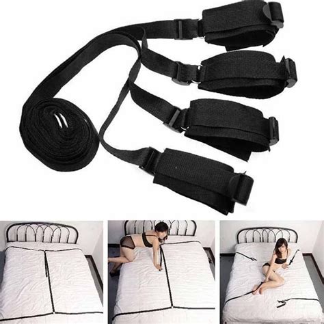 1x under bed restraints system w cuffs and strap restraint set bed restraints new ebay