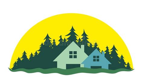 Logo Of The Cottage Settlement Stock Vector - Image: 53305602