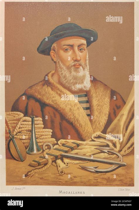Portrait De Ferdinand Magellan 1470 1521 1879 Collection Privée