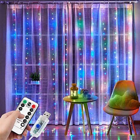 300 Led Curtain String Lights Remote Control Usb Fairy Light China