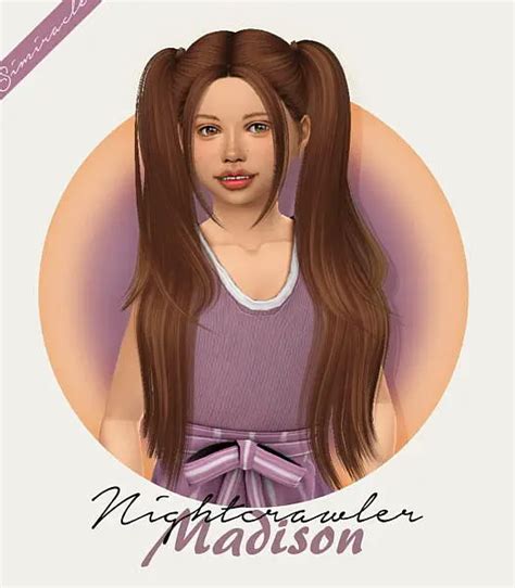 Nightcrawler S Madison Hair Retextured ~ Simiracle Sims 4 Hairs