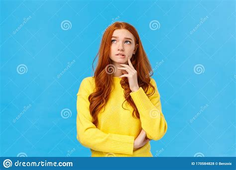 Perplexed Worried Silly Cute Adorable Asian Girl With Dark Long Hair Hold Hands On Jawline