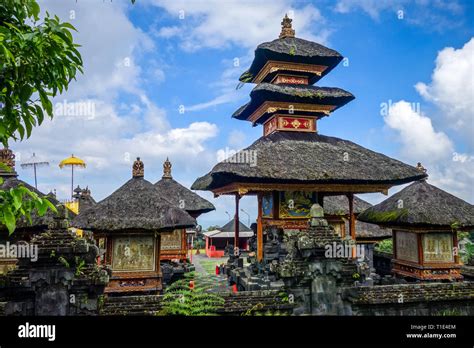 Pura Besakih Temple Complex On Mount Agung Bali Indonesia Stock Photo