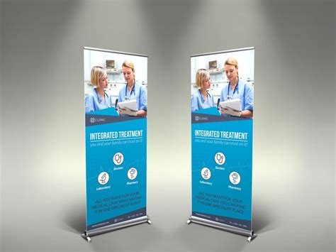 Medical Care Signage Banner Roll Up Template By Owpictures On Dribbble