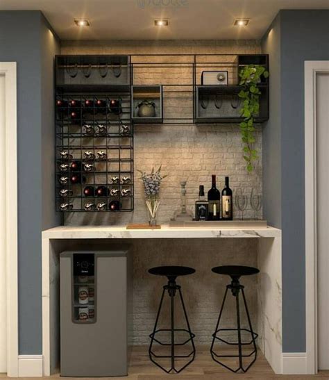 Modern Mini Wine Bar Design For Home Hallerenee