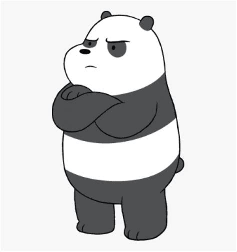 Free Png Download We Bare Bears Panda Angry Clipart We Bare Bears Png