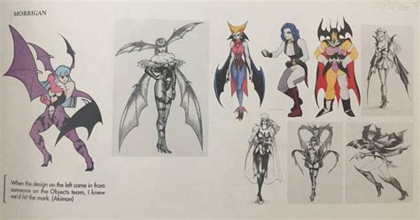 Morrigan Darkstalkers Concept Art Character Design