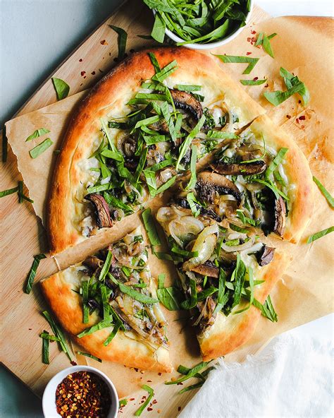 Caramelized Onion And Mushroom Pizza Its All Good Vegan