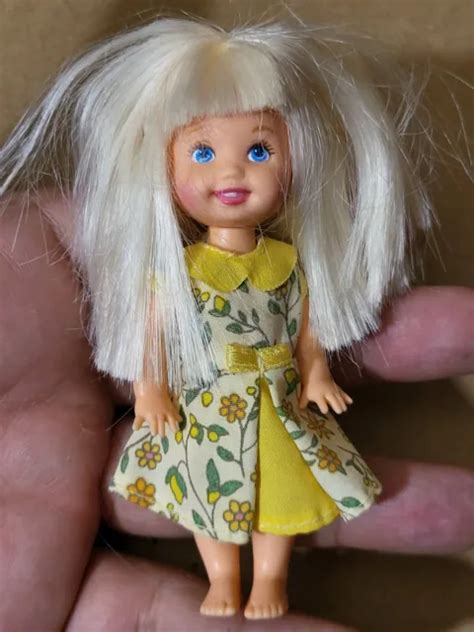 Vintage Mattel Kelly Size Barbie Doll Moveable Platinum Blonde C Picclick