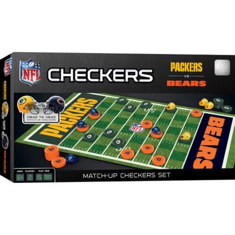 Masterpieces Officially Licensed Nfl League Nfl Checkers Board Game For