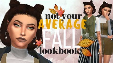 The Sims 4 Create A Sim Fall Lookbook Full Cc List 🍂 Youtube