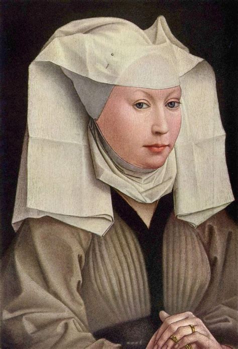 Portrait De Femme à La Cornette De Rogier Van Der Weyden Vers 1435