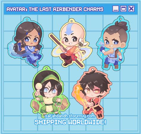 Avatar The Last Airbender Charms · Sarah Dandh · Online Store Powered By Storenvy