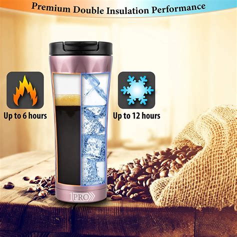 Reusable Travel Mug Coffee Cup Stainless Steel Double Walled Vacuum