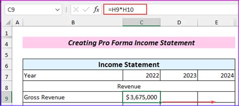 How To Create Pro Forma Financial Statements In Excel