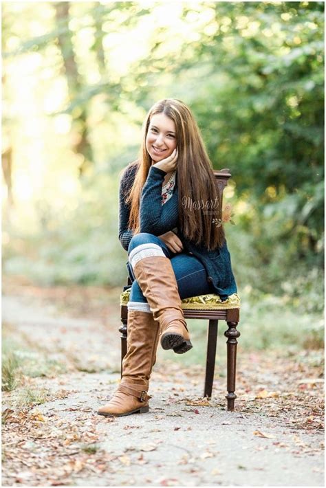 Fall Senior Portrait During A Shoot Photographed By Massart Photography