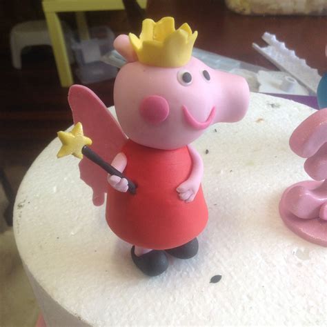 Fairy Princess Peppa Pig Fondant Figure Cake Topper By Sweet Bee Cake
