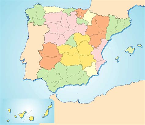 Juegos De Geografía Juego De Rellena El Mapa Político De España
