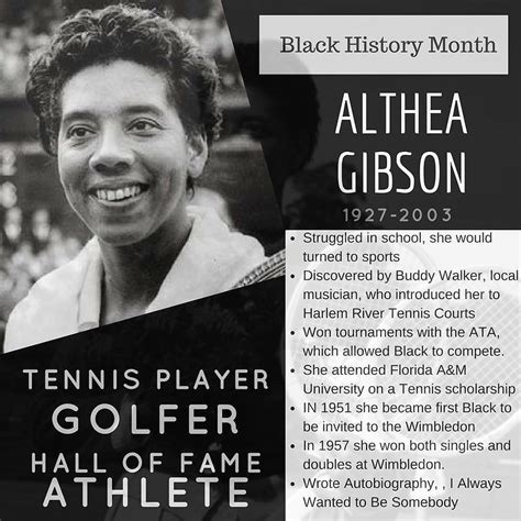 Althea Gibson Was The First African American Tennis Player To Compete