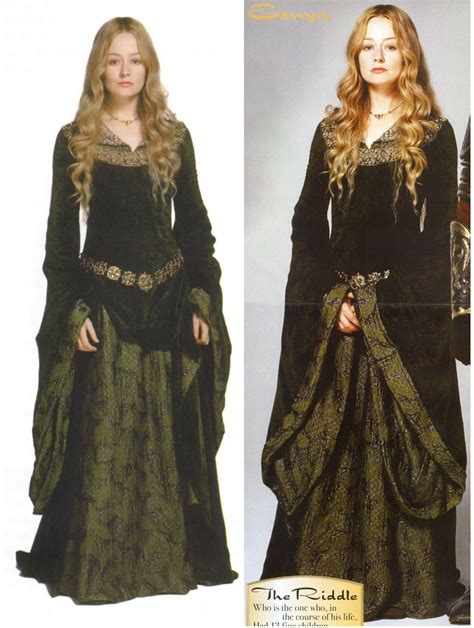Eowyn Green Lotr Costume Game Of Thrones Outfits Historical Dresses