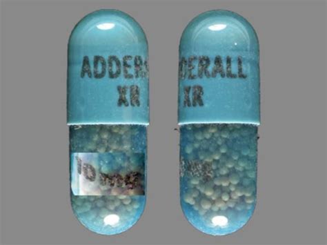 Adderall Xr Mg Pill Blue Capsule Oblong Pill Identifier